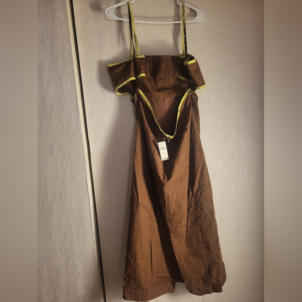 Anthropologie Maeve The Dafni Cutout Linen Midi - Picture 5 of 5